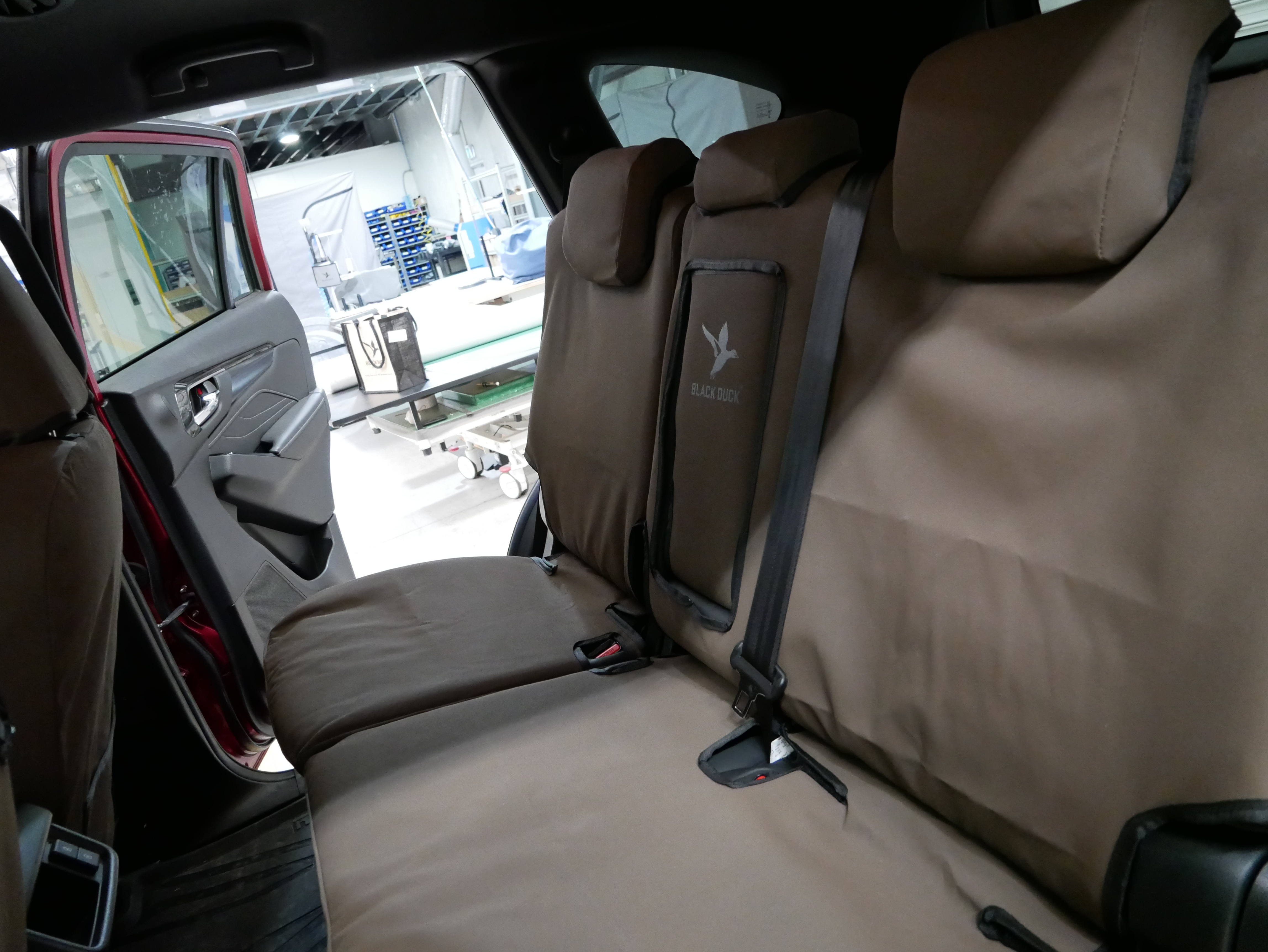 canvas seat covers fitted rear seats interior