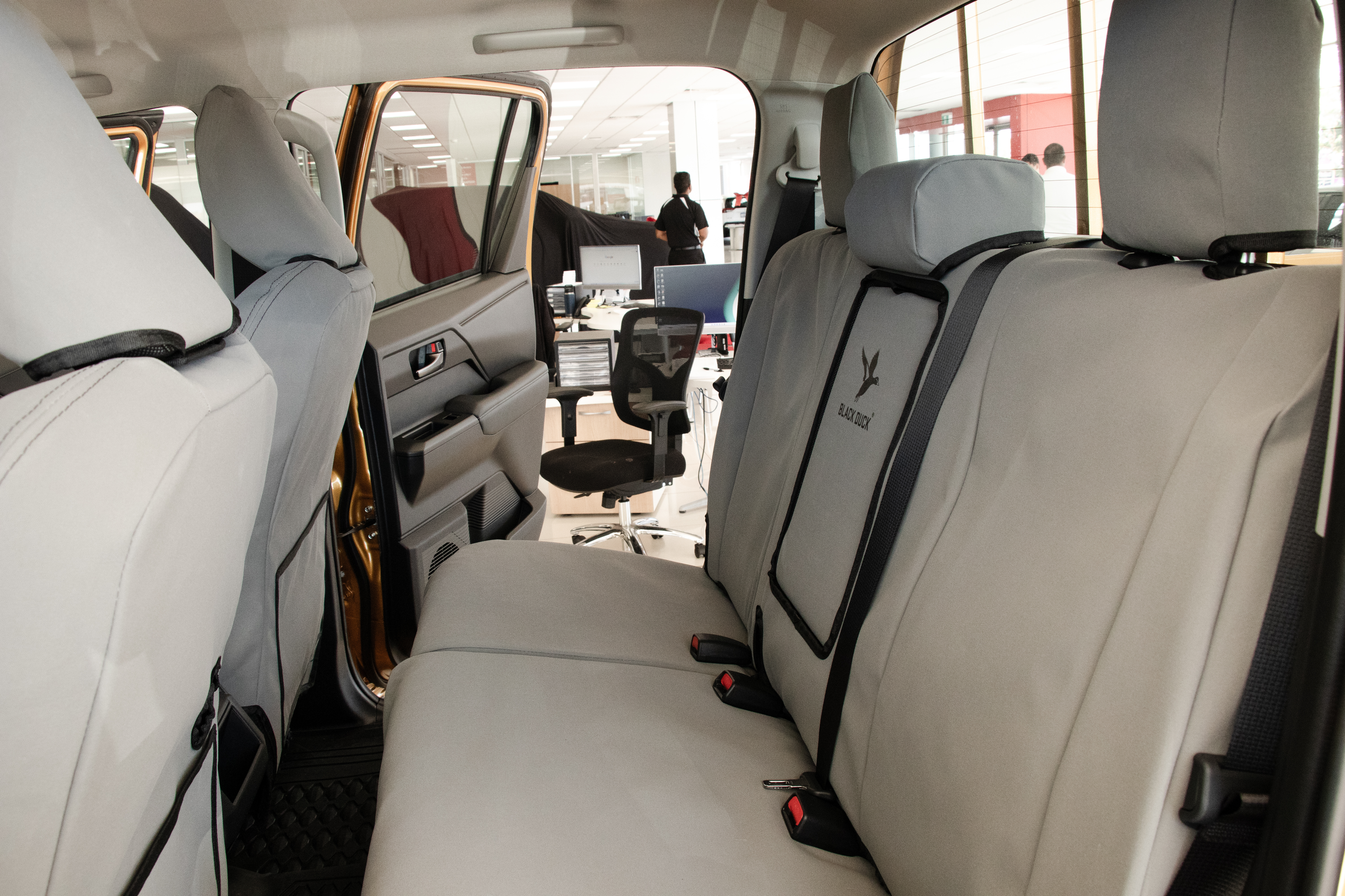 Toyota Hilux seat covers canvas fitted rear seats