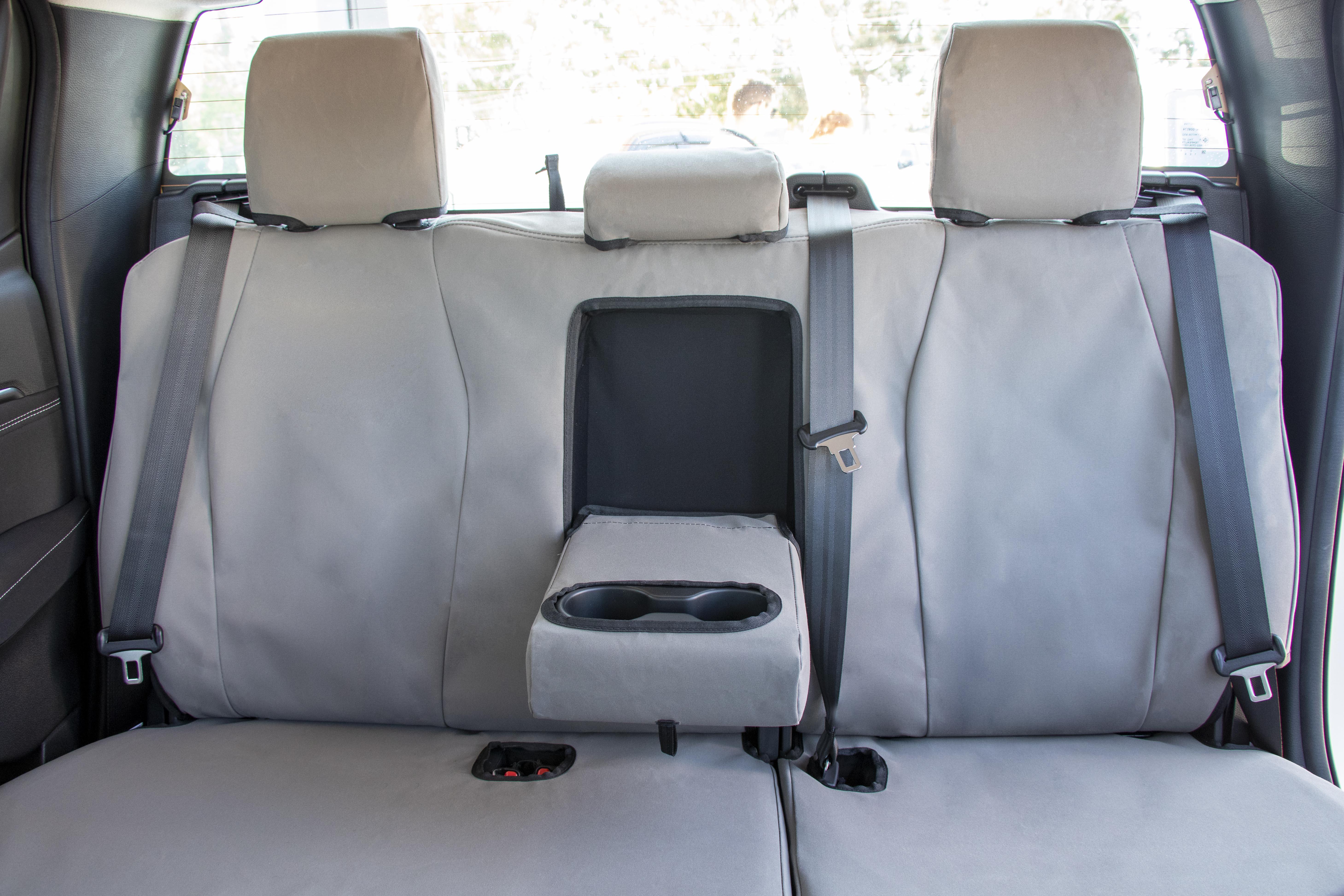 DMAX rear bench with seat covers