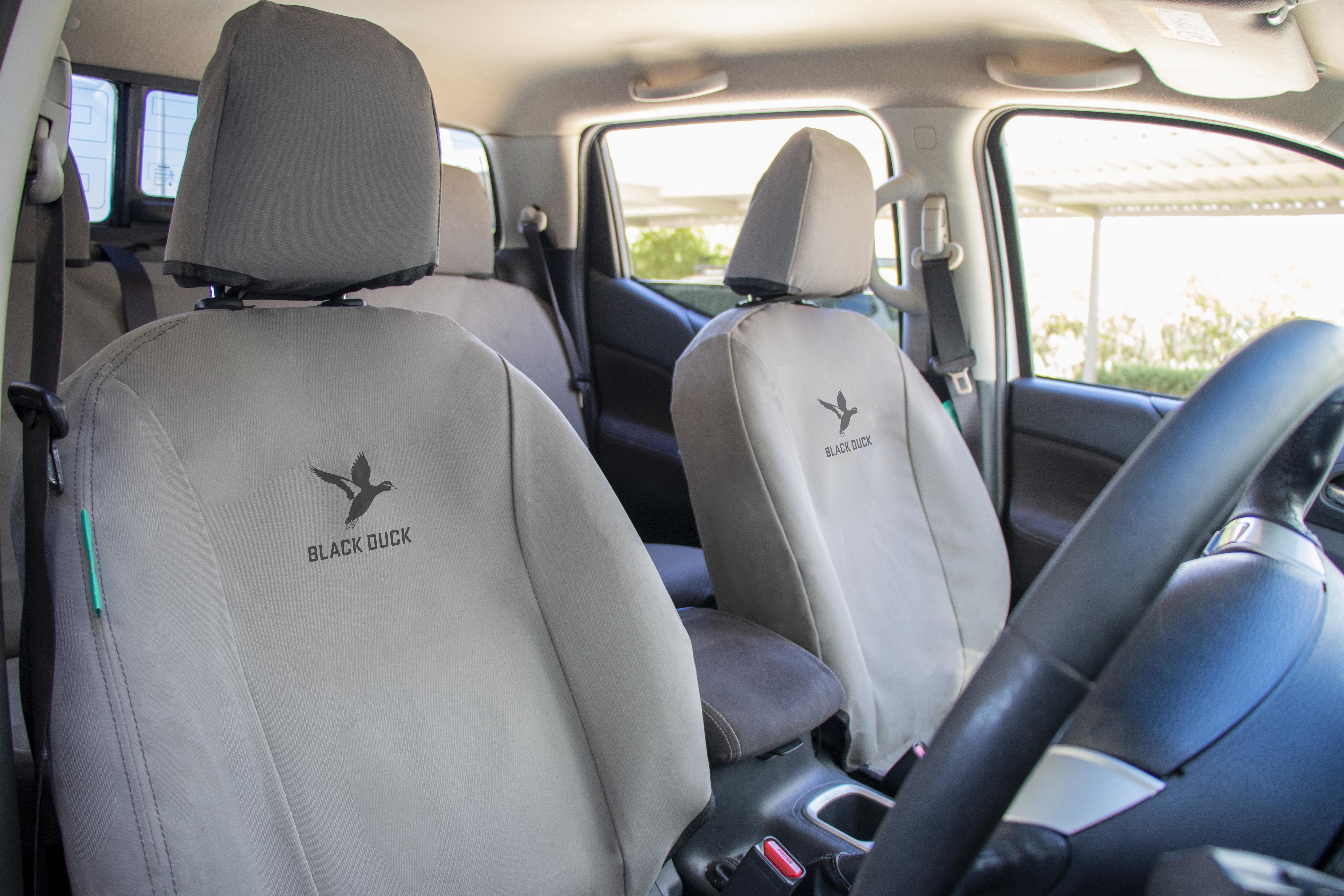 Nissan Navara with seat covers