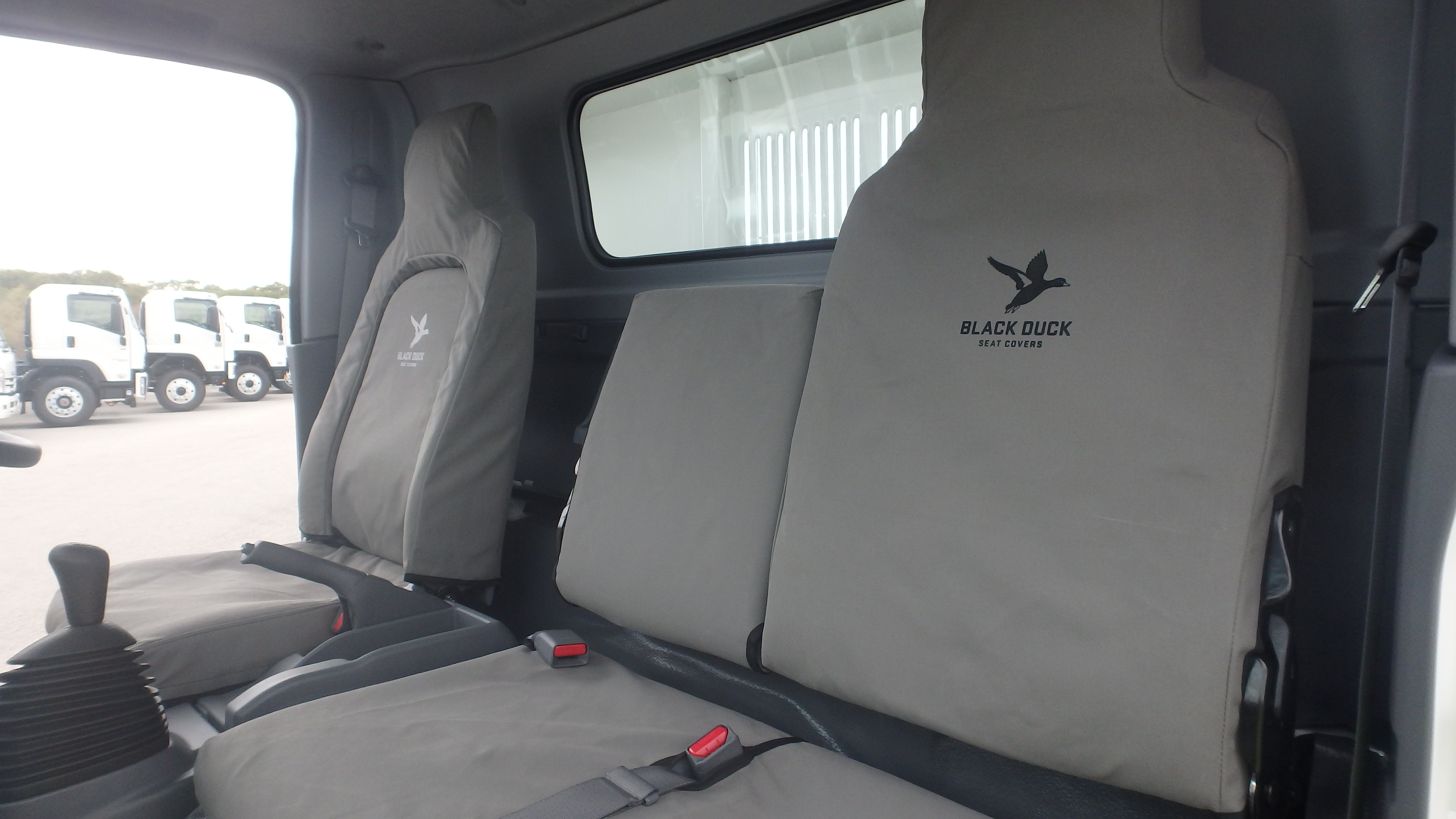Isuzu truck seat covers canvas fitted front seats