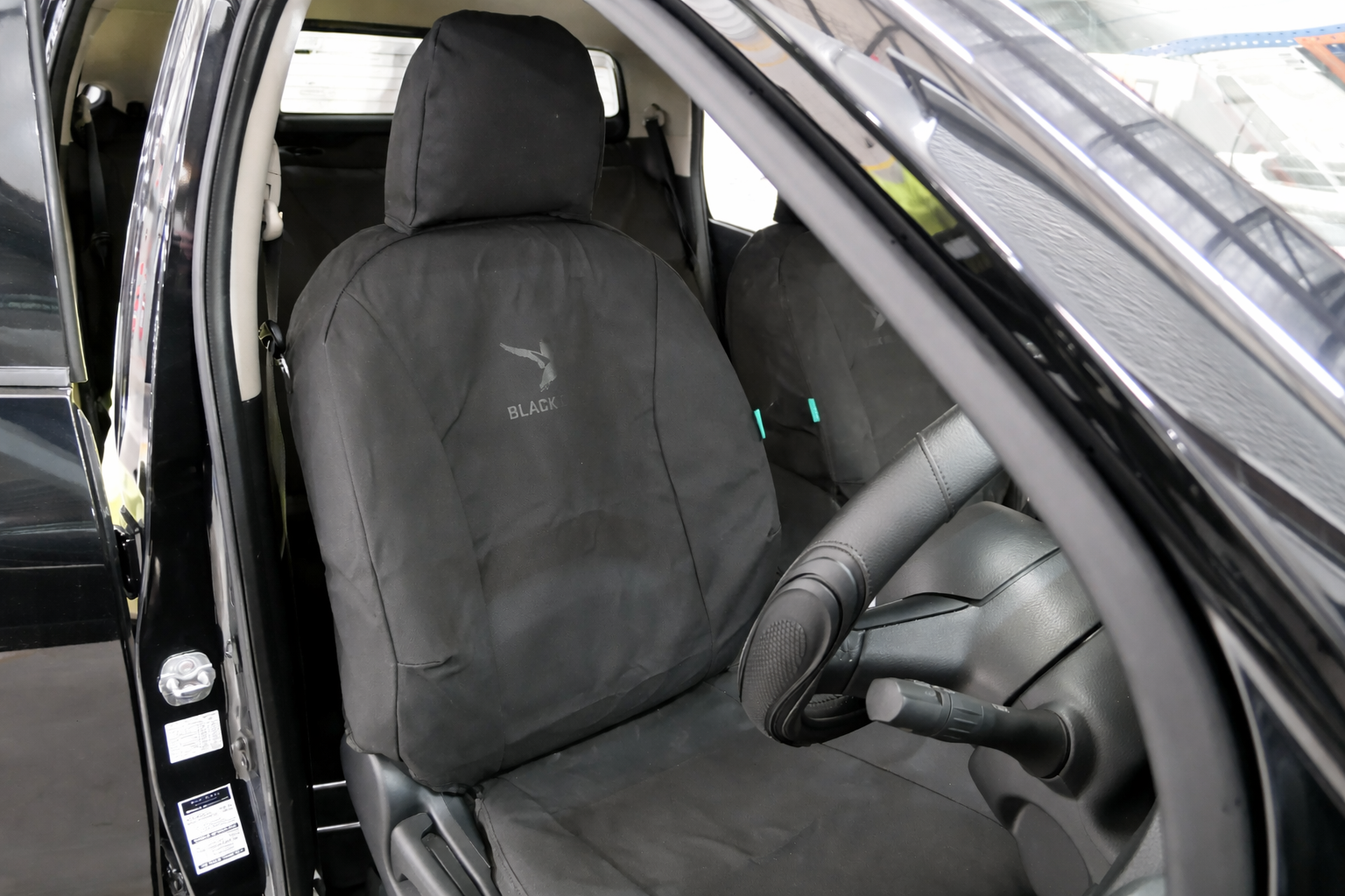 Isuzu MU X seat covers canvas fitted front seats